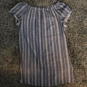 Charlotte Russe XS Jean Off the shoulder dress